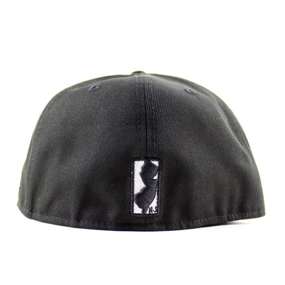 Jersey Script New Era 59Fifty Fitted Hat (Black Gray Under Brim)