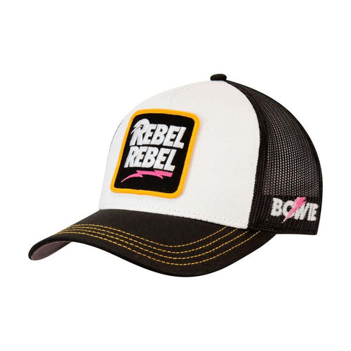 Jockey Trucker Bowie Valin Black White American Needle
