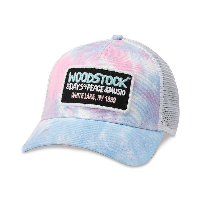 Jockey Trucker Woodstock Valin Ivory Tie Dye American Needle