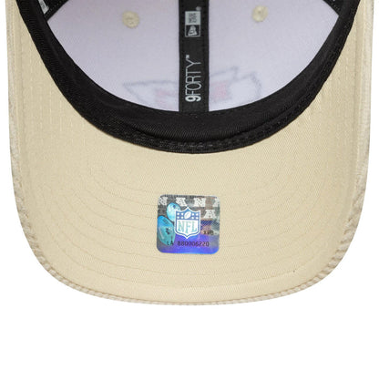 This is a Kansas City Chiefs NFL Cord Cream 9FORTY M-Crown Adjustable Cap 5