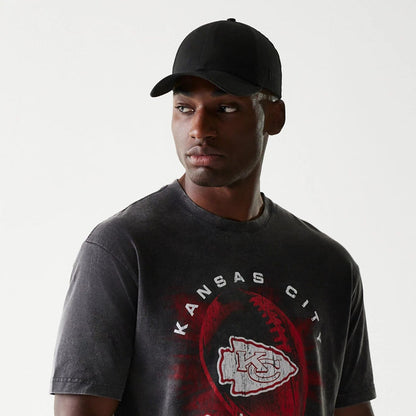 The Male model is wearing Kansas City Chiefs NFL Sport Night Black T-Shirt 6