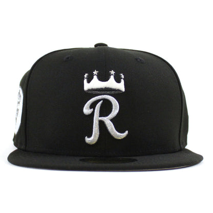 Kansas City Royals 1969-1993 25 Years Patch New Era 59Fifty Fitted Hat (Black Gray Under Brim)