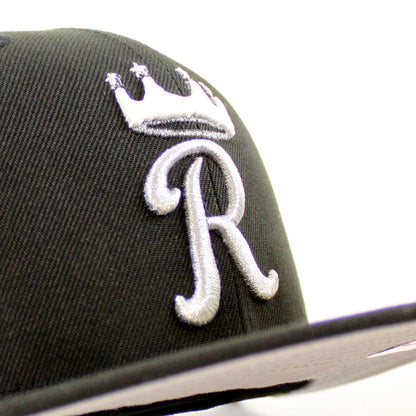 Kansas City Royals 1969-1993 25 Years Patch New Era 59Fifty Fitted Hat (Black Gray Under Brim)
