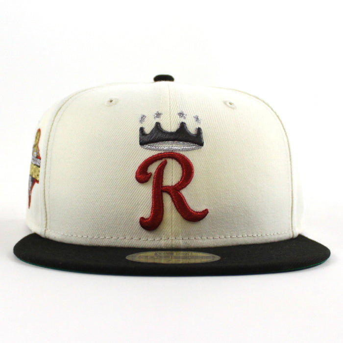 Kansas City Royals 2015 World Series New Era 59Fifty Fitted Hat (Chrome White Black Green Under Brim)