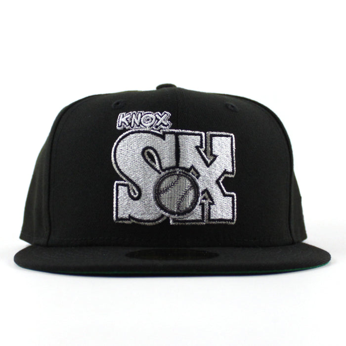 KNOXVILLE Sox New Era Fitted 59Fifty Hat (Black Green Under Brim)