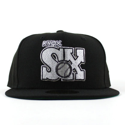KNOXVILLE Sox New Era Fitted 59Fifty Hat (Black Green Under Brim)