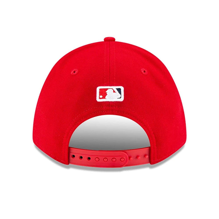 This is a LA Angels MLB Player Replica Red 9FORTY M-Crown Adjustable Cap 4