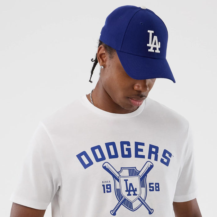 The Male model is wearing LA Dodgers MLB Back To School White T-Shirt 6