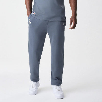 The Male model is wearing LA Dodgers MLB Midi League Essential Dark Grey Joggers 6