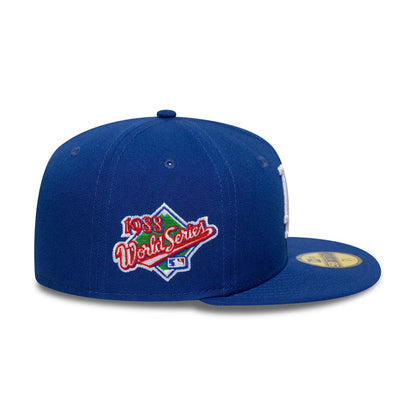 This is a LA Dodgers MLB Poly Kanji Blue 59FIFTY Fitted Cap 5