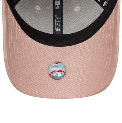 This is a LA Dodgers Womens MLB League Essential Pastel Pink 9FORTY Adjustable Cap 5