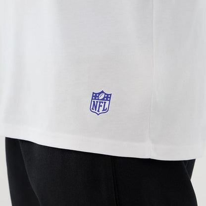 The Male model is wearing LA Rams NFL International Series Games 2025 White Oversized T-Shirt 5