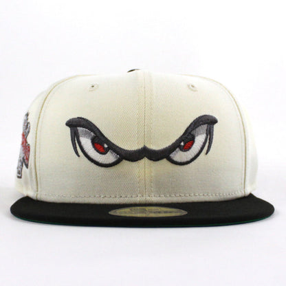 Lake Elsinore Storm California League Patch New Era 59Fifty Fitted Cap (Chrome White Black Green Under Brim)