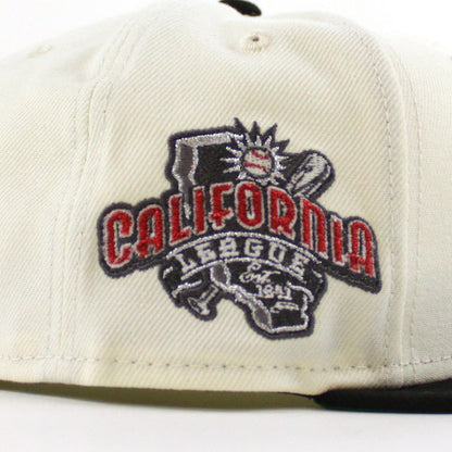 Lake Elsinore Storm California League Patch New Era 59Fifty Fitted Cap (Chrome White Black Green Under Brim)