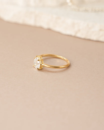 Large Pear Statement Ring