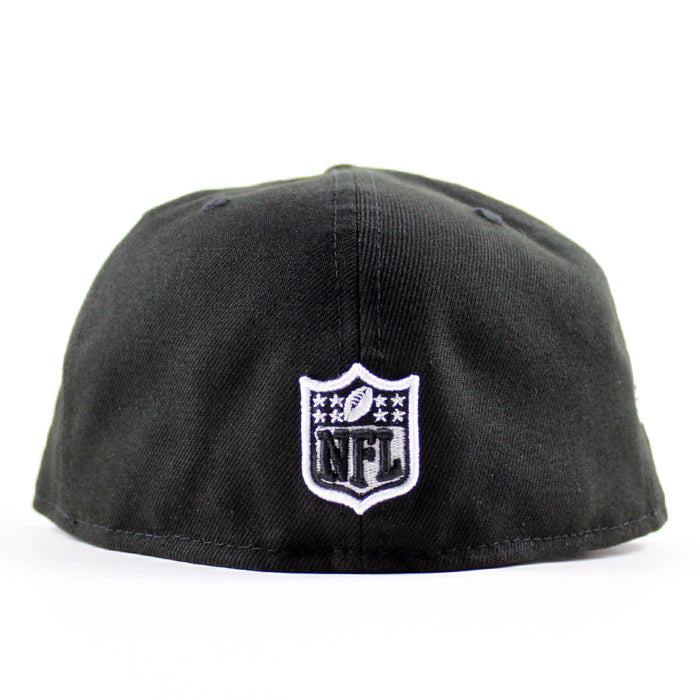 Las Vegas Raiders 50th Anniversary New Era 59Fifty Fitted Hat (Black Green Paisley Under Brim)