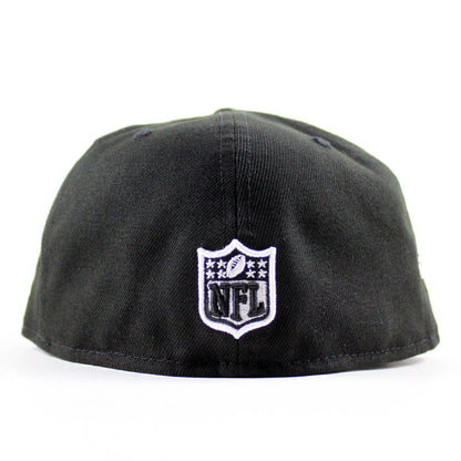 Las Vegas Raiders 50th Anniversary New Era 59Fifty Fitted Hat (Black Green Paisley Under Brim)