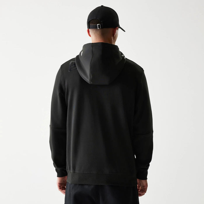 The Male model is wearing Las Vegas Raiders NFL 3RD Down Black Pullover Hoodie 2