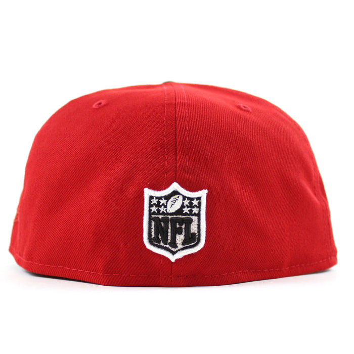 Las Vegas Raiders Pro Bowl New Era 59Fifty Fitted Hat (Scarlet Red Black Green Paisley Under Brim)