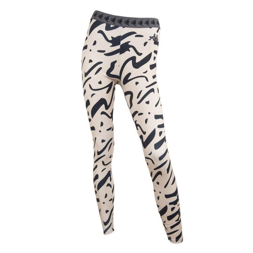 Legging 2261 Women Beige Black Print