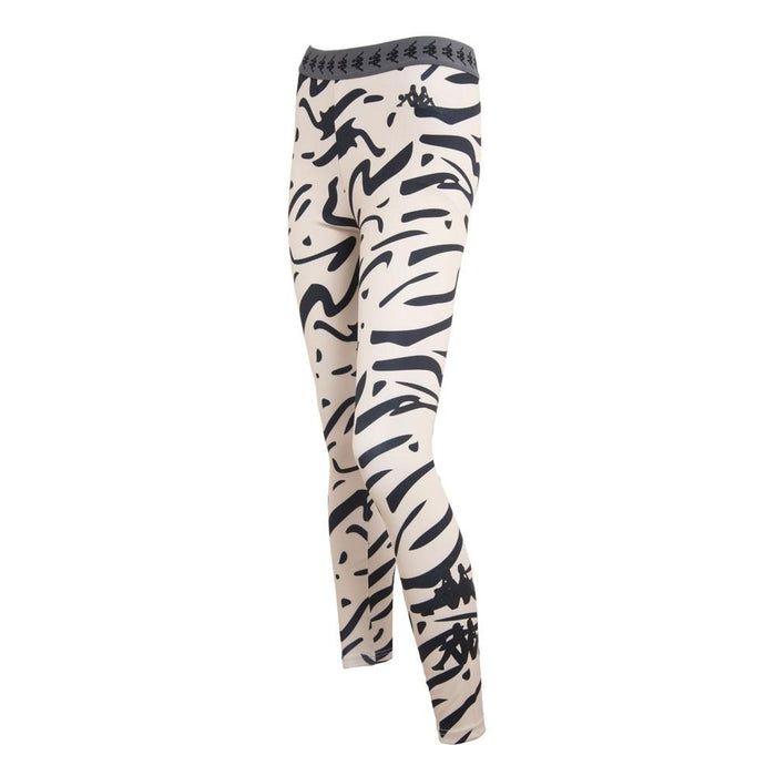 Legging 2261 Women Beige Black Print