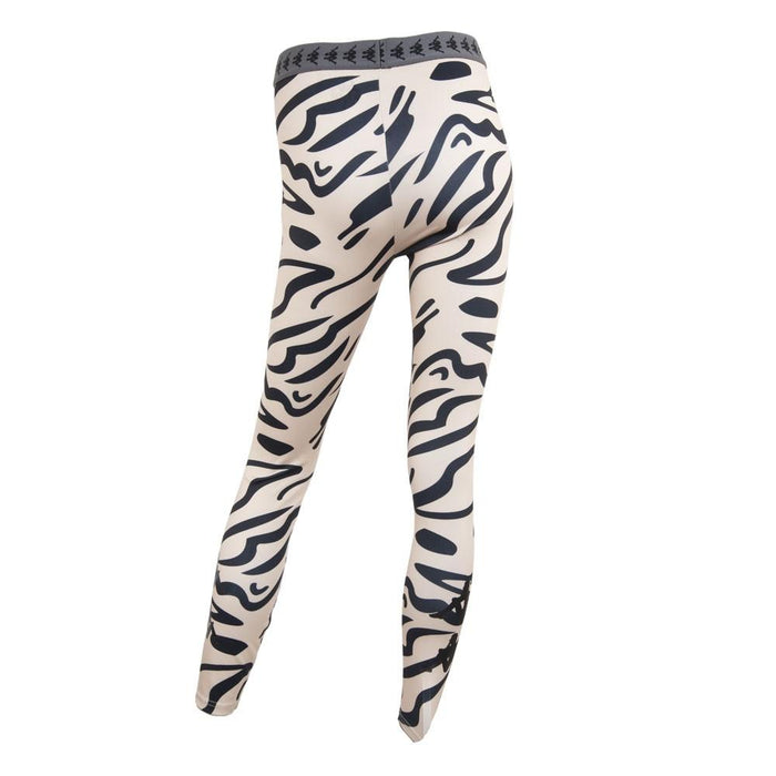 Legging 2261 Women Beige Black Print