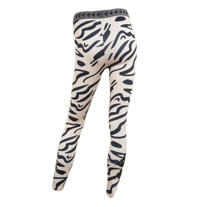Legging 2261 Women Beige Black Print