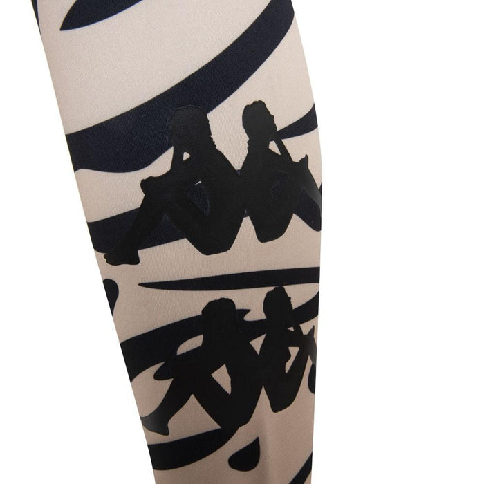 Legging 2261 Women Beige Black Print