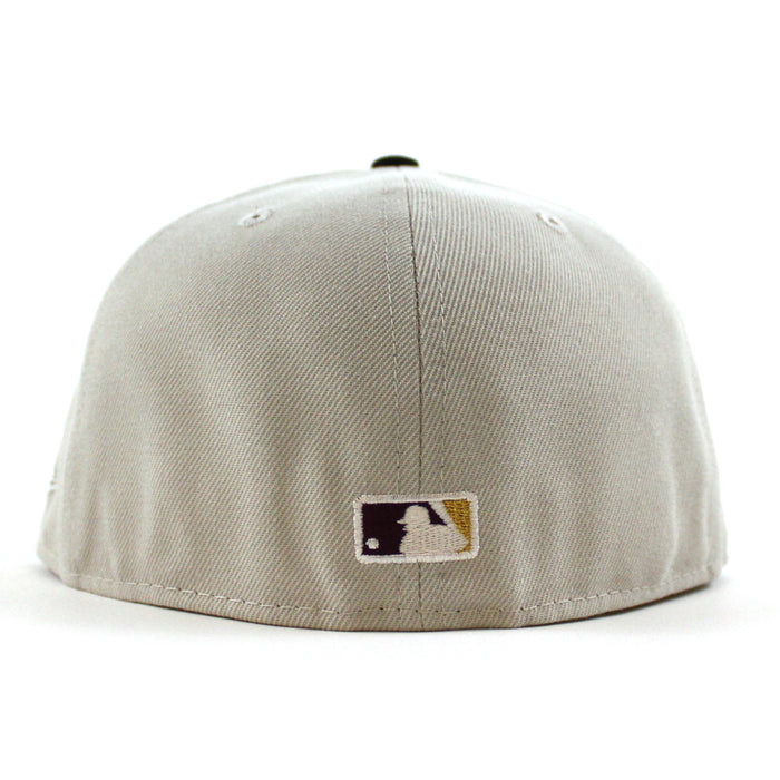 Los Angeles Dodgers 2020 World Champions New Era 59Fifty Fitted Hat (Stone Gray Black Green Under Brim)