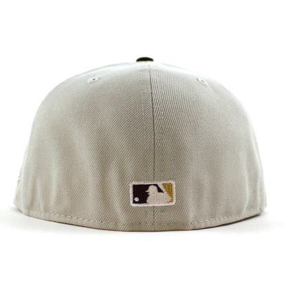 Los Angeles Dodgers 2020 World Champions New Era 59Fifty Fitted Hat (Stone Gray Black Green Under Brim)