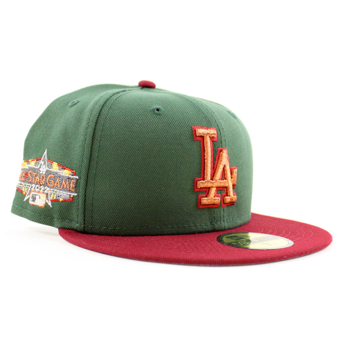 Los Angeles Dodgers 2022 All Star Game New Era 59Fifty Fitted Hat (CILANTRO CARDINAL Gray Under Brim)