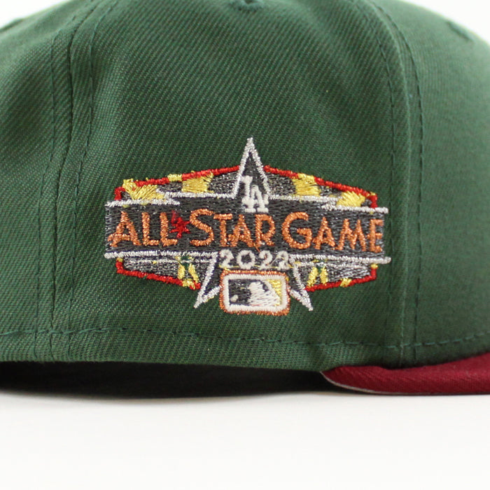 Los Angeles Dodgers 2022 All Star Game New Era 59Fifty Fitted Hat (CILANTRO CARDINAL Gray Under Brim)