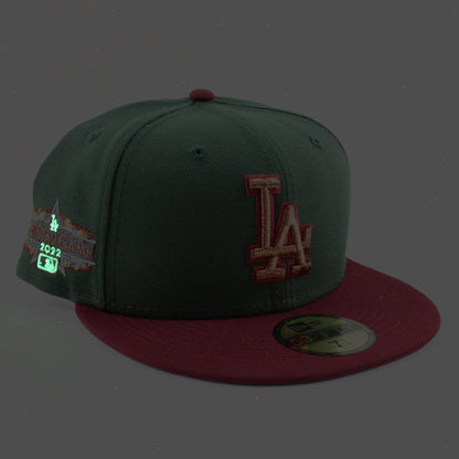 Los Angeles Dodgers 2022 All Star Game New Era 59Fifty Fitted Hat (CILANTRO CARDINAL Gray Under Brim)