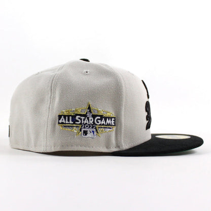 Los Angeles Dodgers 2022 All Star Game New Era 59Fifty Fitted Hat (Stone Black Green Under Brim)