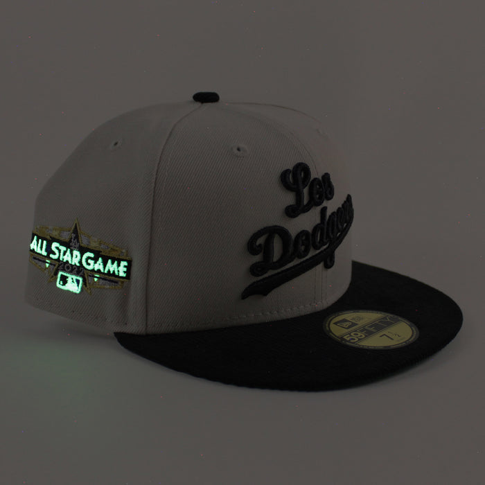 Los Angeles Dodgers 2022 All Star Game New Era 59Fifty Fitted Hat (Stone Black Green Under Brim)