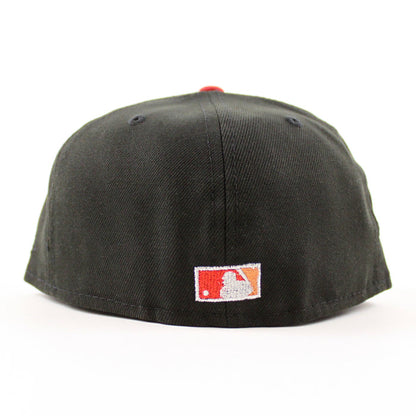 Los Angeles Dodgers 40th Anniversary New Era 59Fifty Fitted Hat (Black Pinot Red Gray Under Brim)