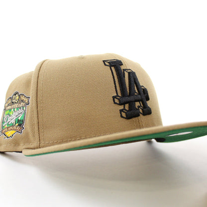 Los Angeles Dodgers 40th Anniversary New Era 59Fifty Fitted Hat (KHAKI KELLY GREEN Under Brim)