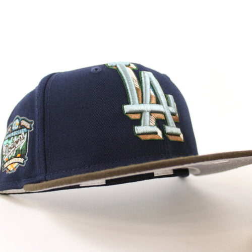 Los Angeles Dodgers 40th Anniversary New Era 59Fifty Fitted Hat (OCEANSIDE BLUE WALNUT GRAY Under Brim)