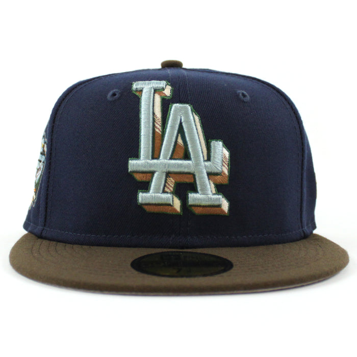Los Angeles Dodgers 40th Anniversary New Era 59Fifty Fitted Hat (OCEANSIDE BLUE WALNUT GRAY Under Brim)