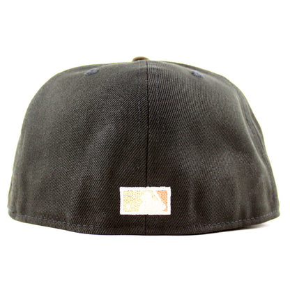 Los Angeles Dodgers 50 Years New Era 59Fifty Fitted Hat (Black Camel Gray Under Brim)