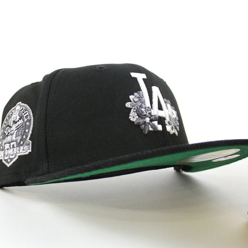 Los Angeles Dodgers 50th Anniversary New Era 59Fifty Fitted Hat (Black Corduroy Green Under Brim)