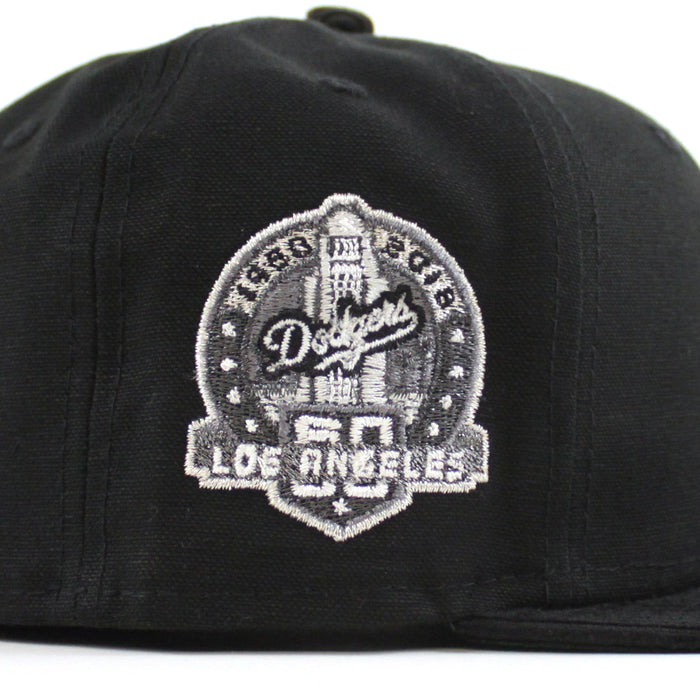 Los Angeles Dodgers 50th Anniversary New Era 59Fifty Fitted Hat (Black Corduroy Green Under Brim)