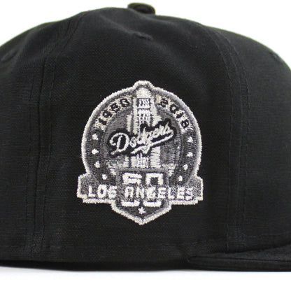 Los Angeles Dodgers 50th Anniversary New Era 59Fifty Fitted Hat (Black Corduroy Green Under Brim)