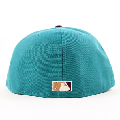 Los Angeles Dodgers 60th Anniversary New Era 59Fifty Fitted Hat (Aqua Maroon Gray Under Brim)
