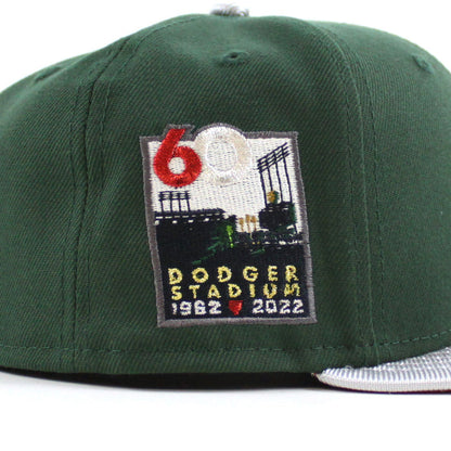Los Angeles Dodgers 60th Anniversary New Era 59Fifty Fitted Hat (Cilantro Green Silver Scarlet Red  Under Brim)
