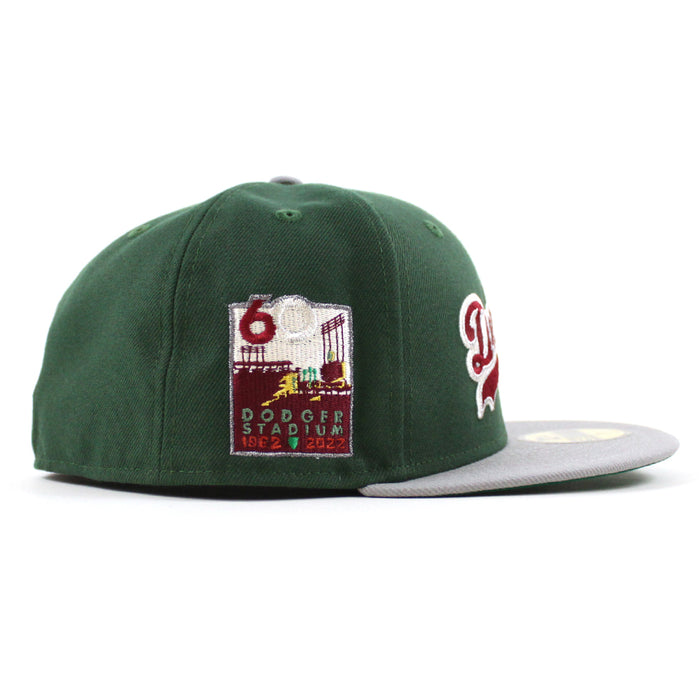 Los Angeles Dodgers 60th Anniversary New Era 59Fifty Fitted Hat (Green Gray Green Under Brim)