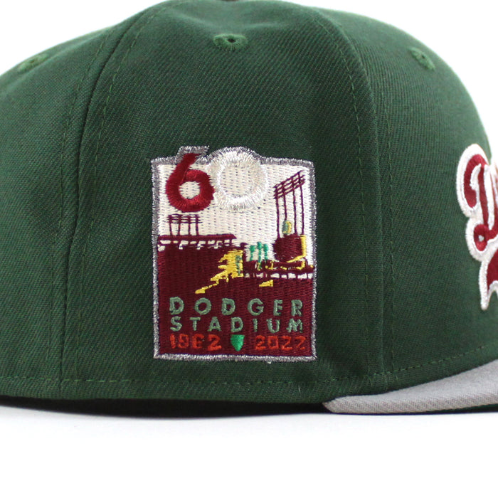 Los Angeles Dodgers 60th Anniversary New Era 59Fifty Fitted Hat (Green Gray Green Under Brim)