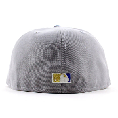 Los Angeles Dodgers Death Note 100 Years Patch New Era 59Fifty Fitted Hat (Gray Royal Blue Green Under Brim)