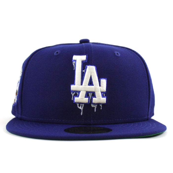Los Angeles Dodgers I Bleed Dodger Blue 40th Anniversary New Era 59Fifty Fitted Hat (Royal Blue Green Under Brim)