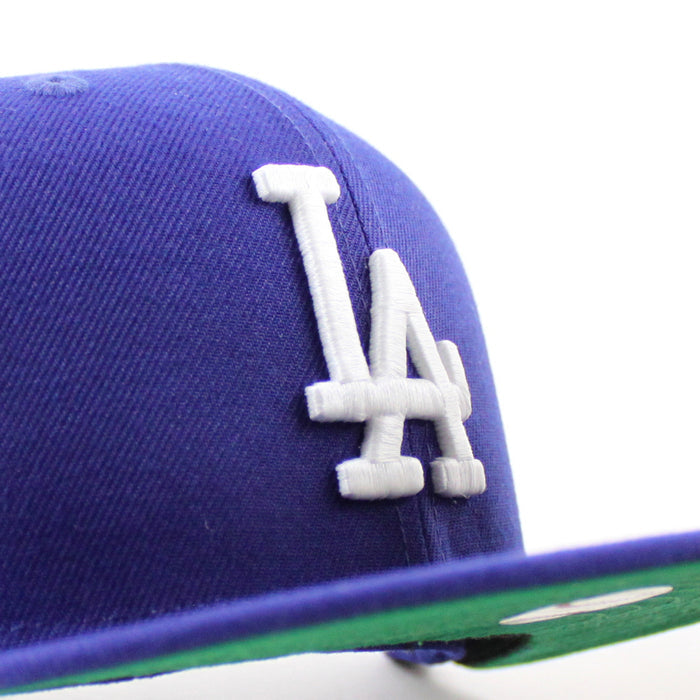 Los Angeles Dodgers JAPANESE FLAG Patch New Era 59Fifty Fitted Hat (Royal Blue Green Under Brim)
